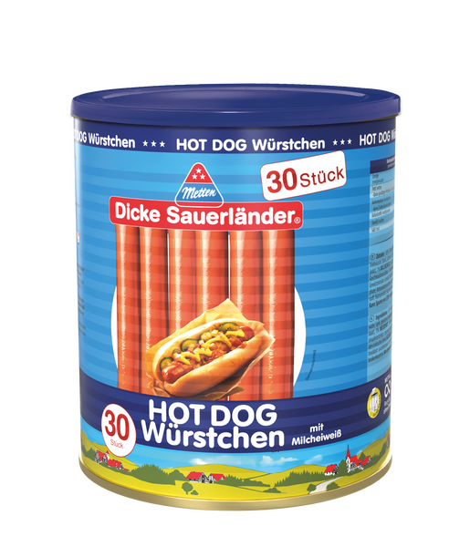 Bild: "Dicke Sauerländer" Hot Dog Würstchen