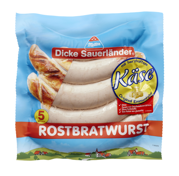 Bild: "Dicke Sauerländer" Rostbratwurst Käse